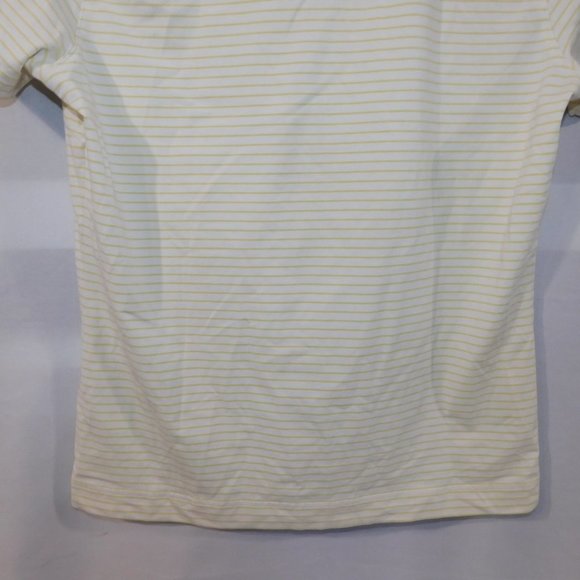 NIKE Golf Dry Fit Womens M White Yellow Polo  Shirt - Picture 9 of 11